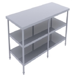 Bàn inox 3 tầng