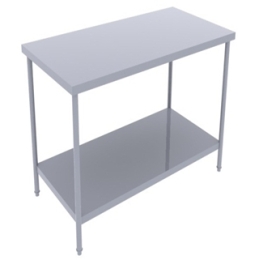 Bàn inox có kệ phẳng