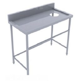 Bàn inox có lỗ xả rác