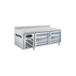 Bàn mát quầy bar Berjaya 1.8m 2 cánh kính – B2D/C6/6