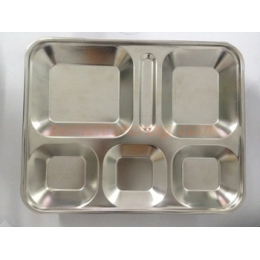 Khay inox 5 ngăn đựng thức ăn