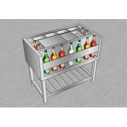 Thùng đá inox quầy Bar