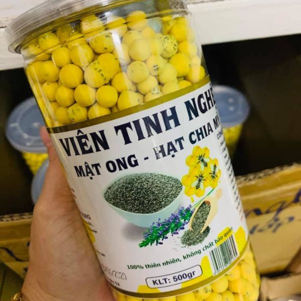Tinh bột nghệ hạt chia 500gr