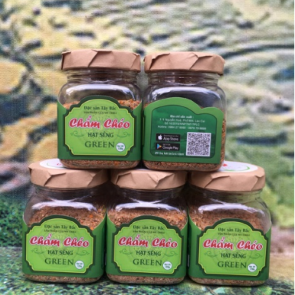 Muối chẩm chéo hạt sẻng 120gr