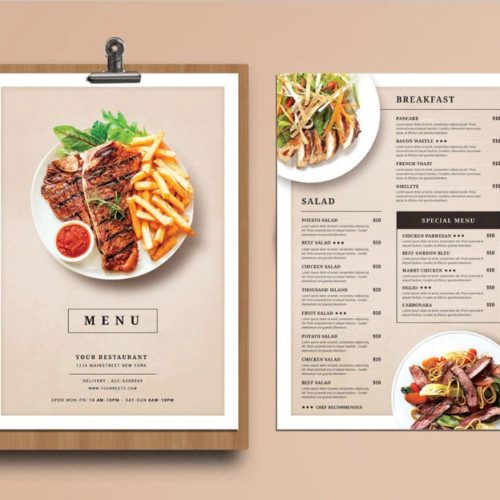 Menu là gì và kích thước chuẩn menu được sử dụng như thế nào?