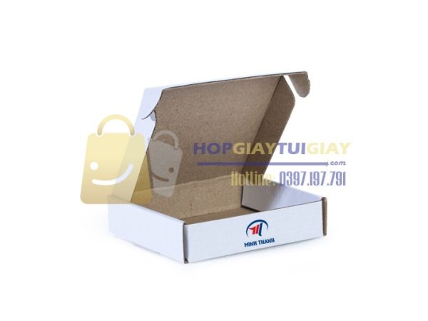 Hộp giấy carton trắng khổ ngang