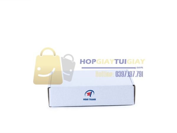 Hộp giấy nắp gài trắng carton