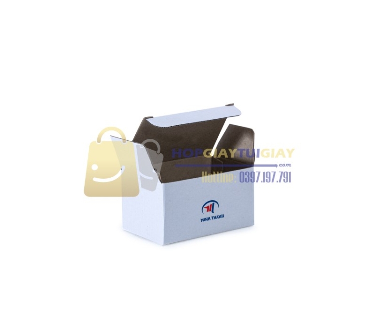 Hộp giấy màu trắng carton dày