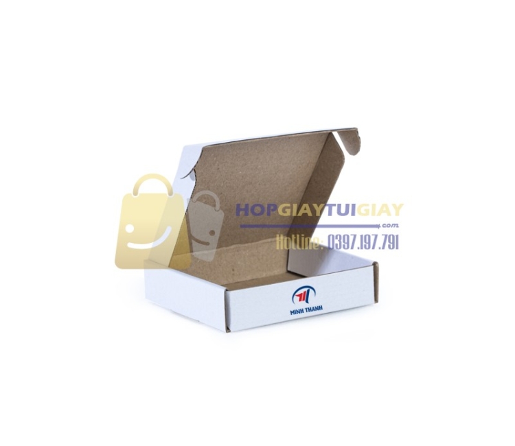 Hộp giấy carton trắng khổ ngang