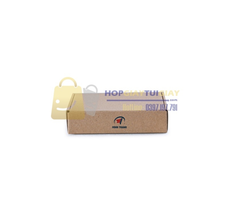 Hộp giấy nắp gài khổ nhỏ vàng carton