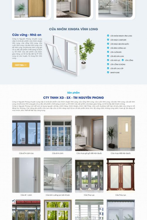 Cửa nhôm xingfa Vĩnh Long